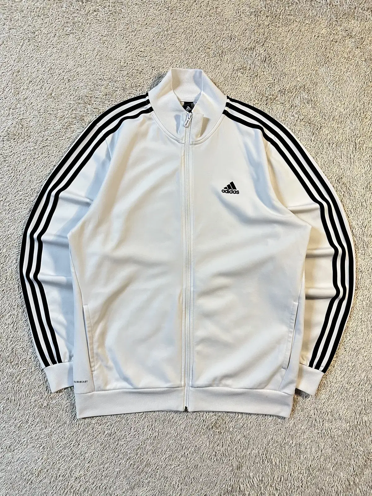 [2XL] 아디다스 ADIDAS 삼각로고 트랙탑 져지 화이트 블랙